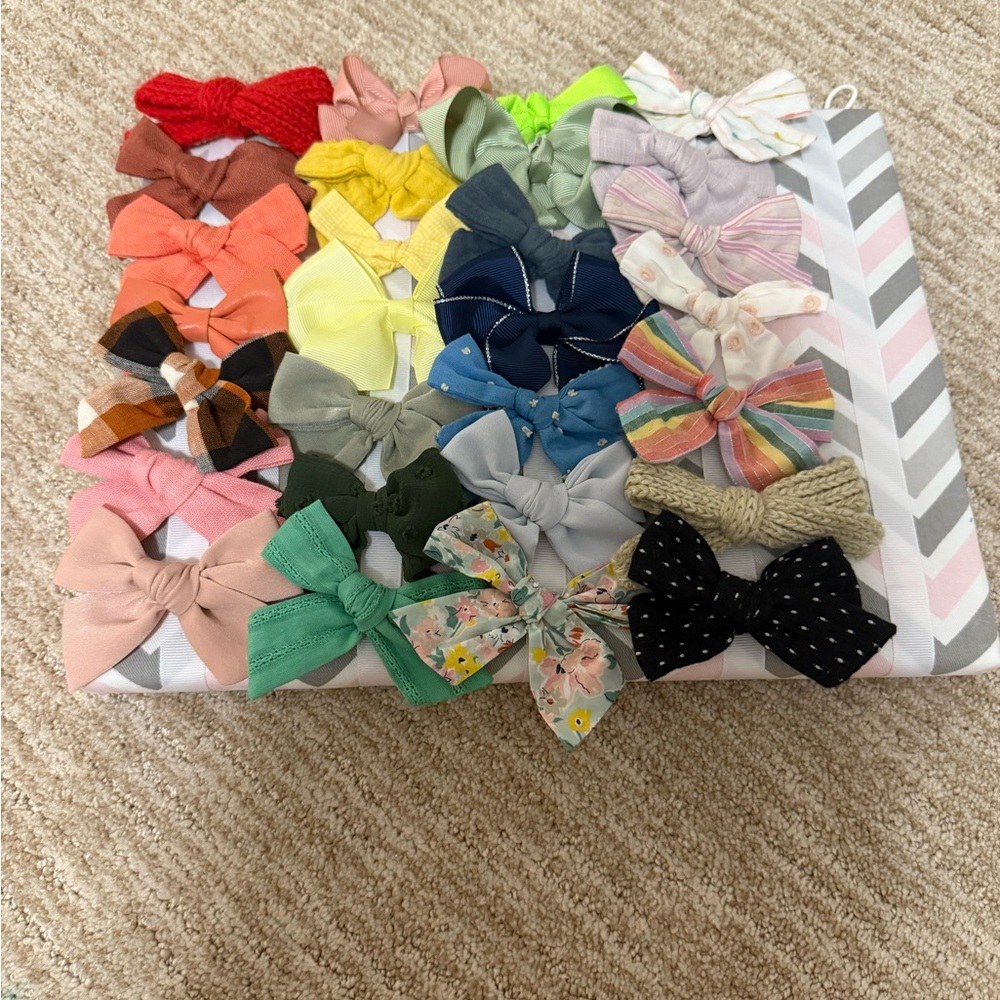 Colorful Kids Hair Bow Set